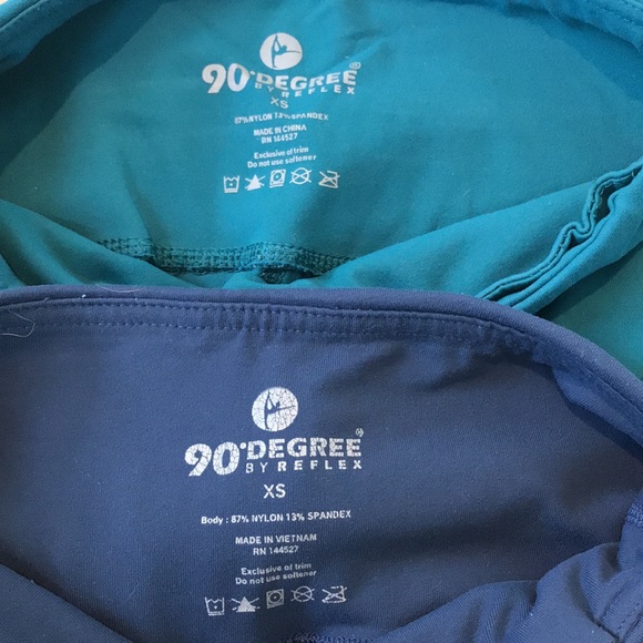 🔸3🔸 90 Degree by Reflex High Waisted Leggings - Picture 9 of 12